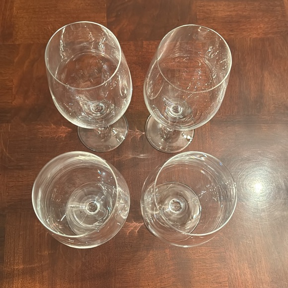 Set of 4 Crystal Wine Glasses Bordeaux Hand Made Glasses New - Picture 2 of 4